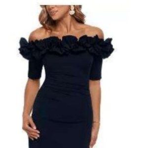 XSCAPE Gown - NEW with Tags - Black - Off Shoulder